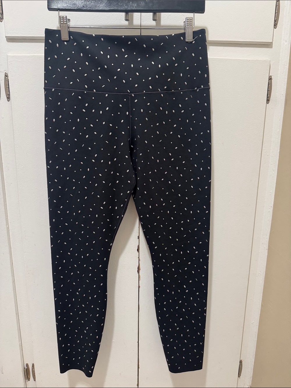 Nike Black Leggings with White Dot Print